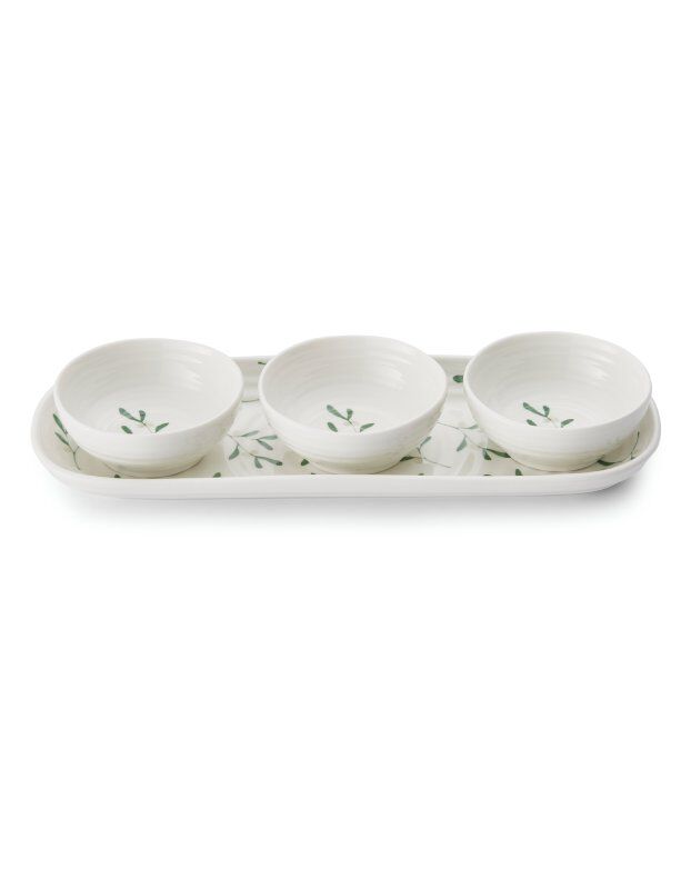 Sophie Conran Mistletoe 3 Piece Bowl & Tray Set